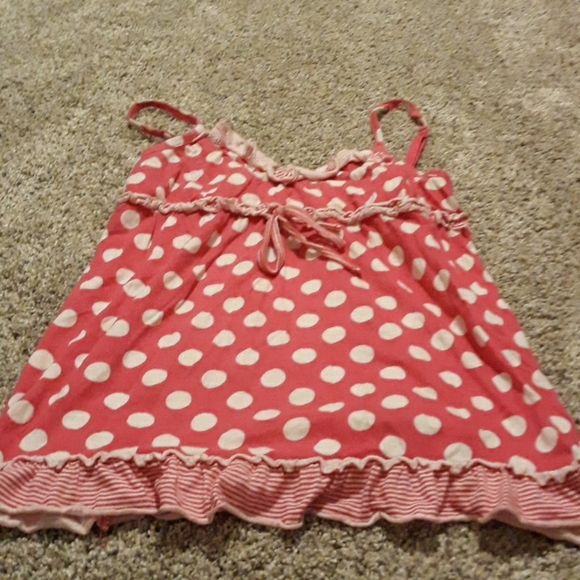 Red polka dot top and bottom pjs - Picture 3 of 4